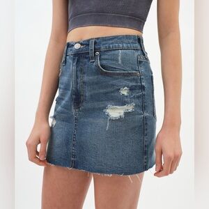 AEROPOSTALE Real Denim High-Rise Mini Skirt